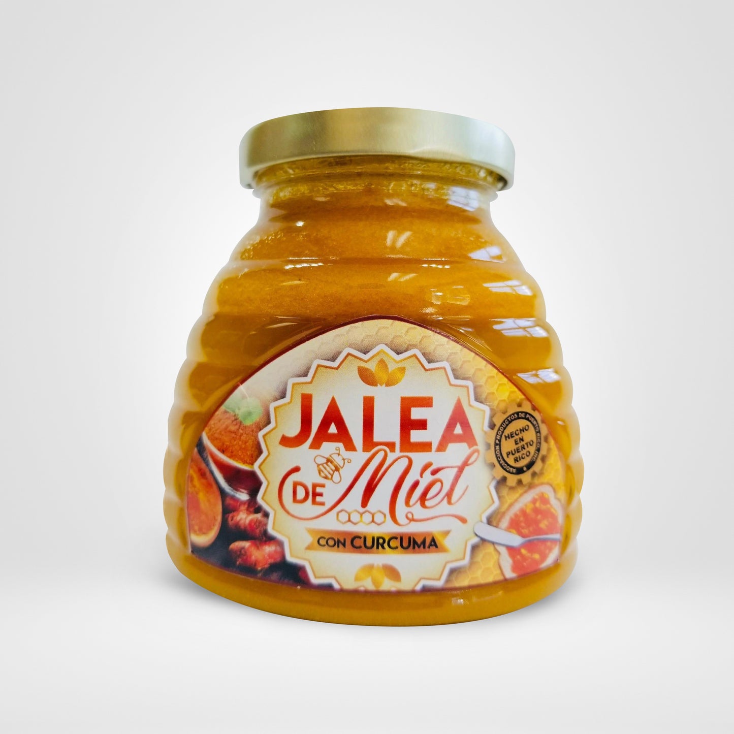100% Jalea de Miel con Curcuma